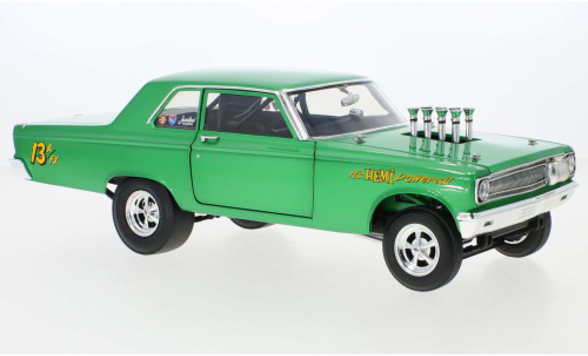 Dodge Coronet 1/18 ACME AWB metallise green 1965 diecast model cars