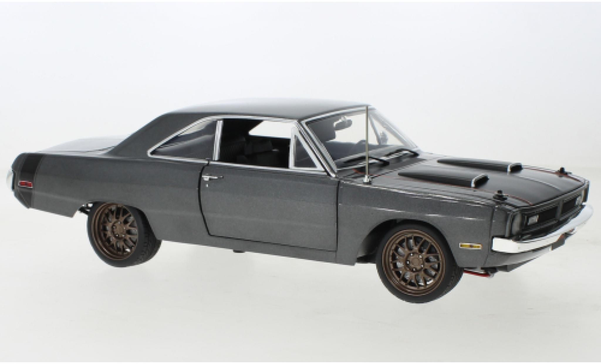 Dodge Dart 1/18 ACME Street Fighter metallise grey/black 1970 diecast model cars