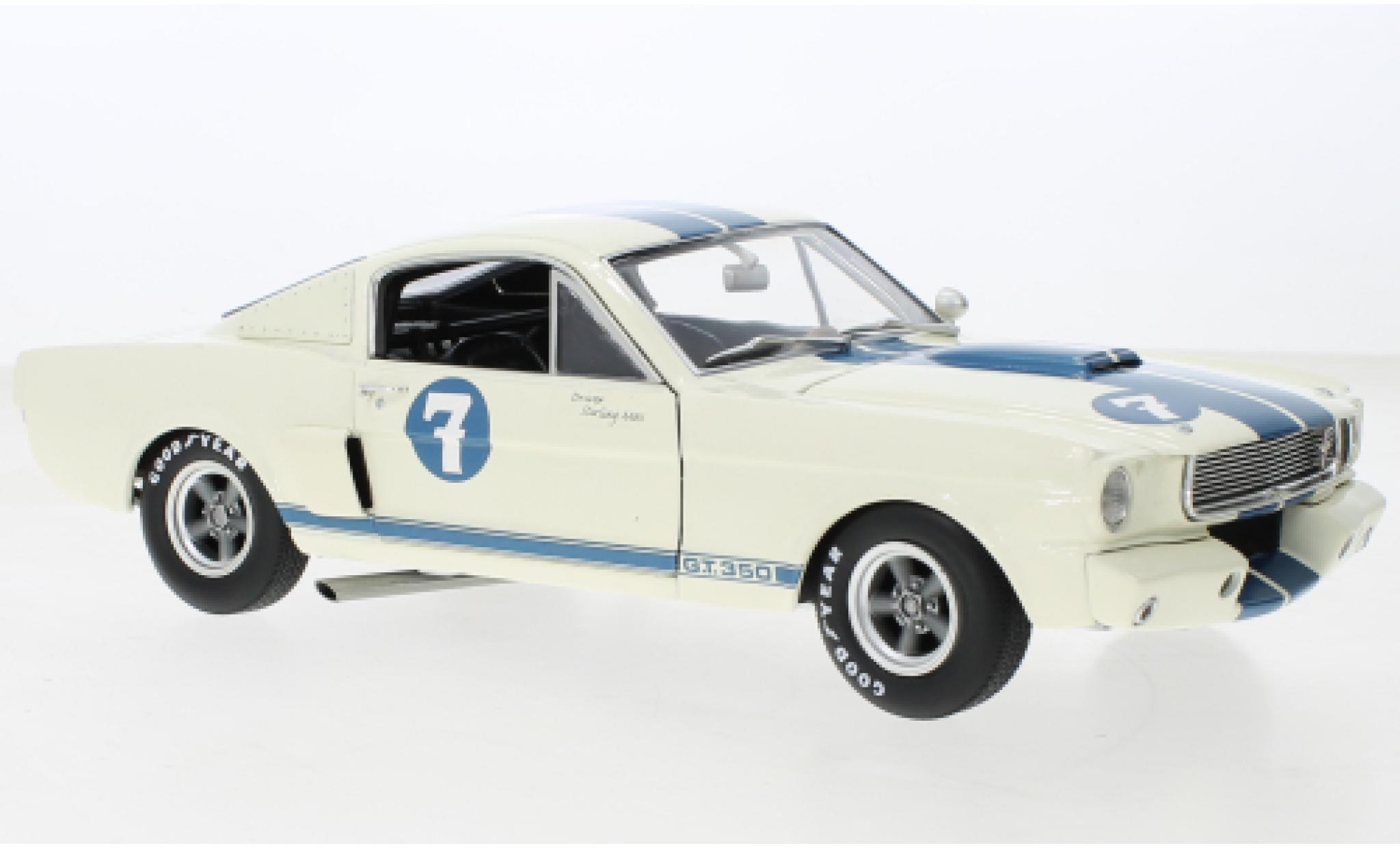 Shelby GT 350 1/18 ACME Ford Mustang R white/blue No.7 1965 diecast model cars