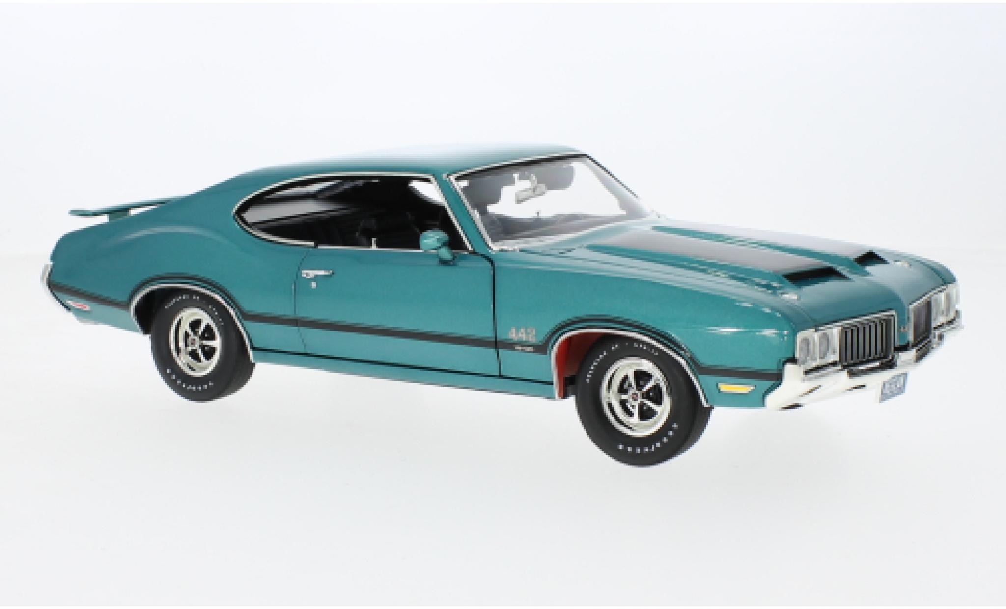 Oldsmobile 442 1/18 ACME W-30 metallise t&uuml;rkis 1970 diecast model cars