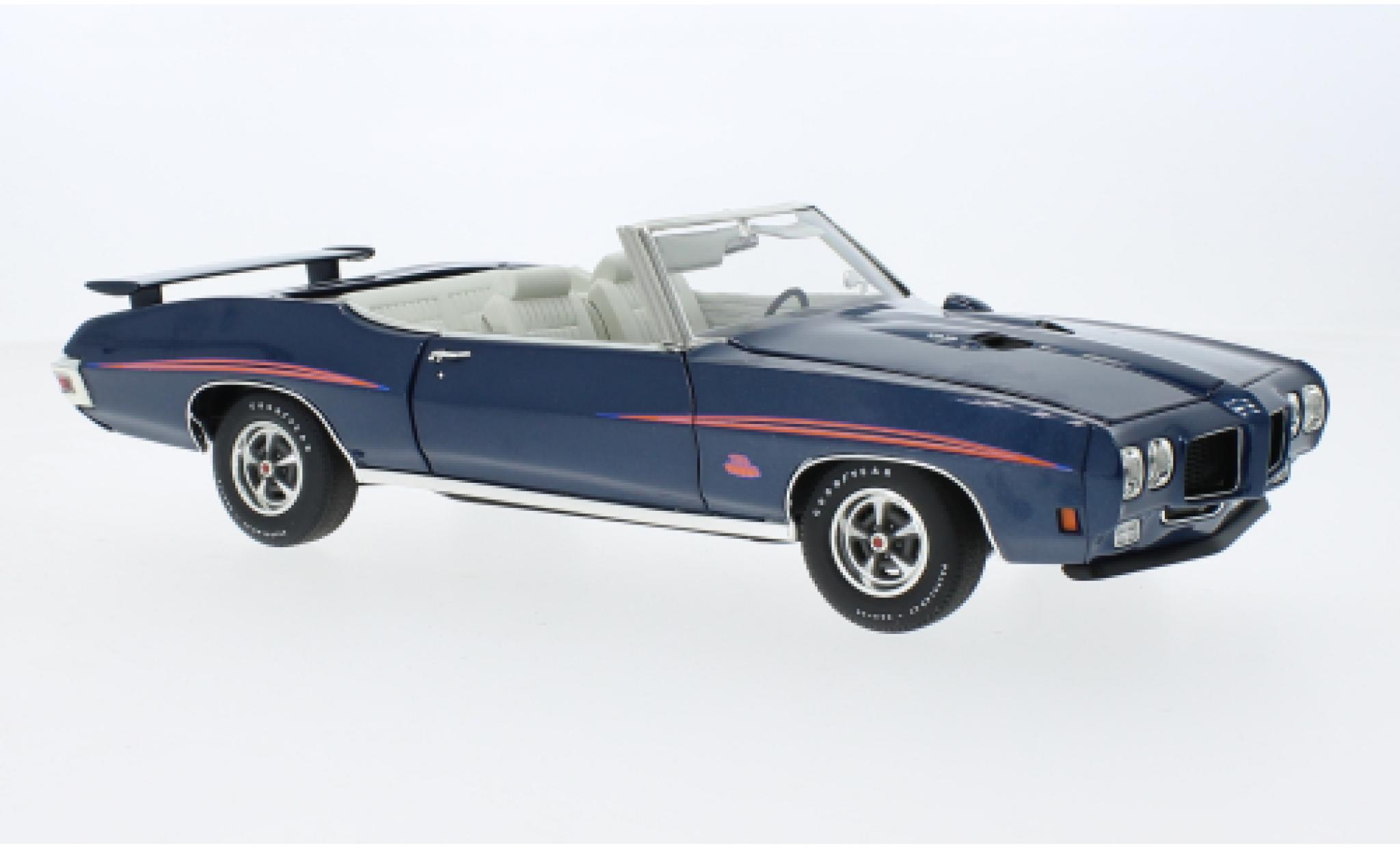 Pontiac GTO 1/18 ACME Convertible blue fonc&eacute; The Judge 1970 diecast model cars