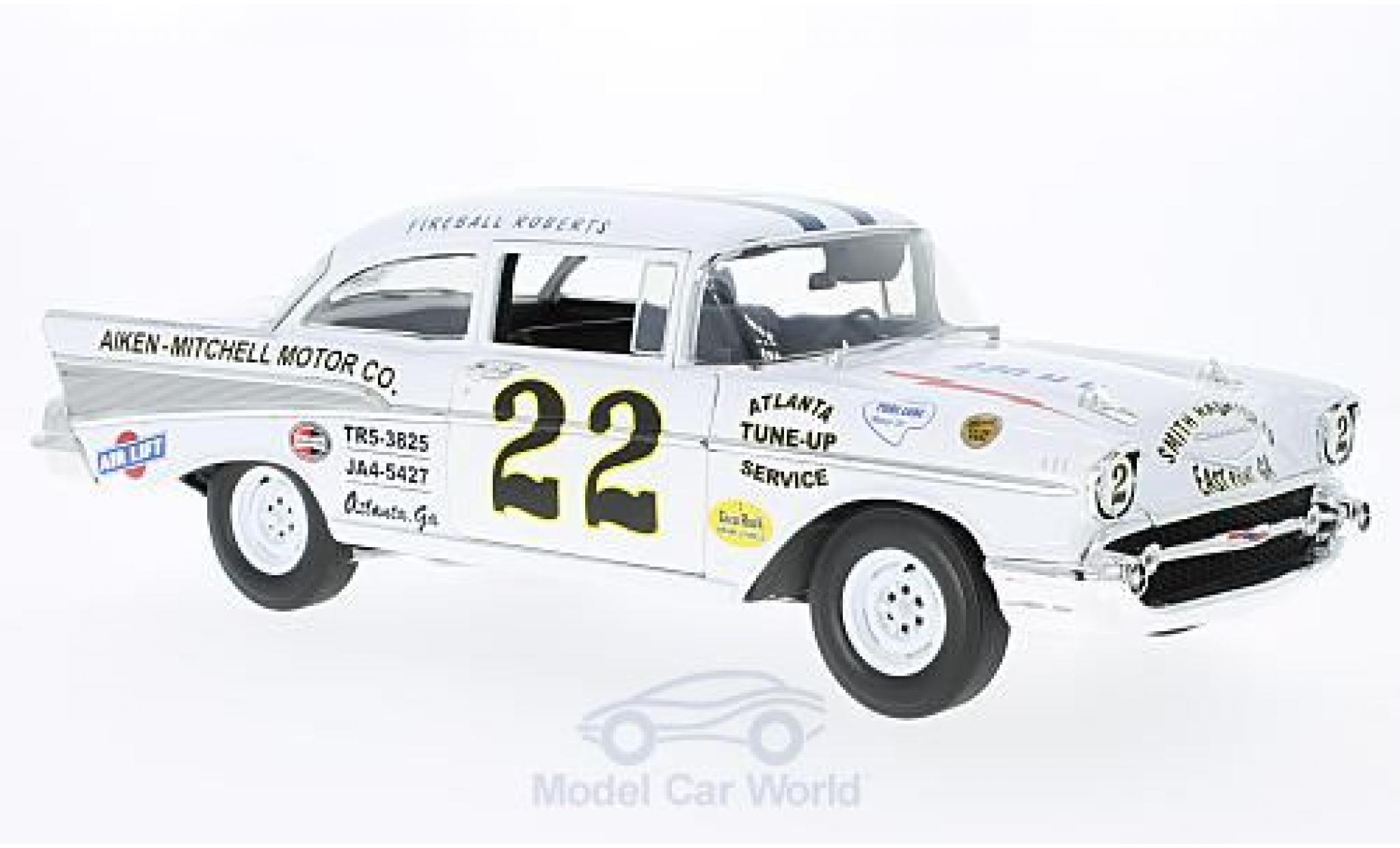 Chevrolet Bel Air 1957 1/18 ACME No.22 Nascar Darlington 1957 Fireball-Roberts diecast model cars