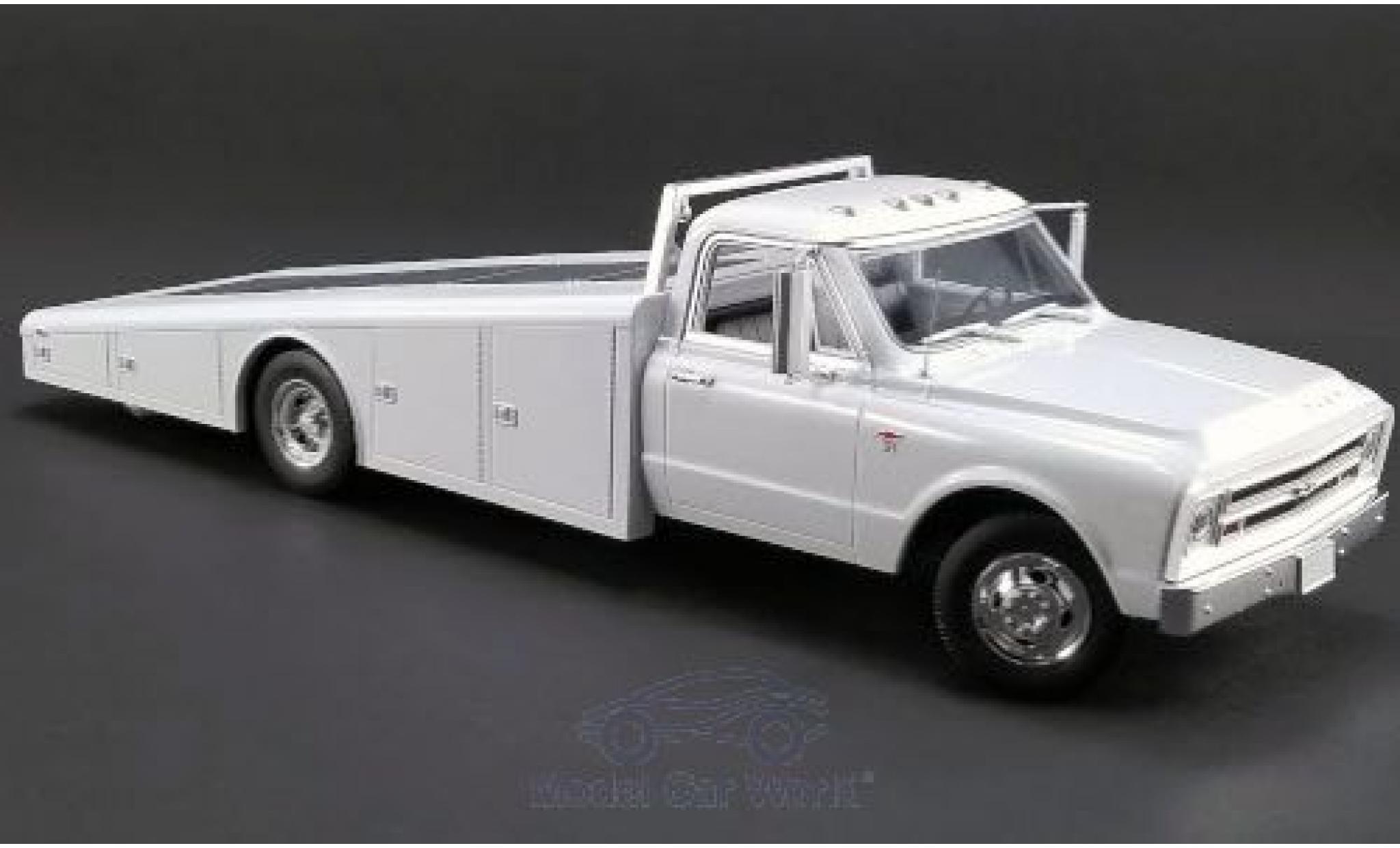 Chevrolet C-30 1/18 ACME Ramp Truck white 1967 diecast model cars