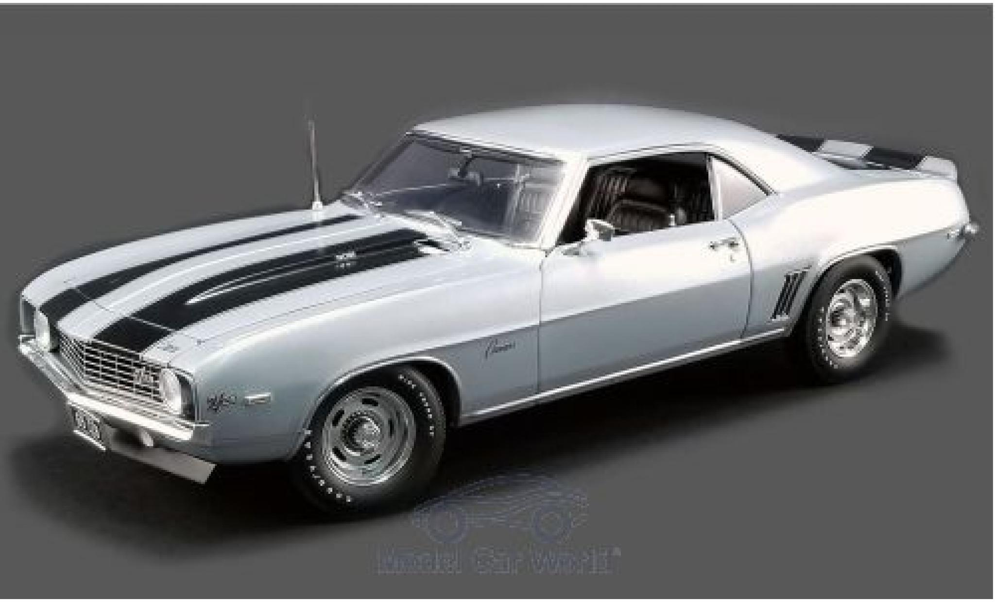 Chevrolet Camaro 1/18 ACME Z28 grey/black 1969 diecast model cars