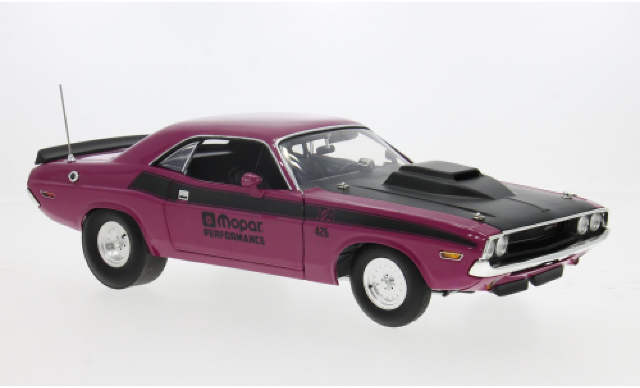 Dodge Challenger 1/18 ACME T/A Pro-Stock pink 1971 Mopar Performance 1:18 diecast model cars