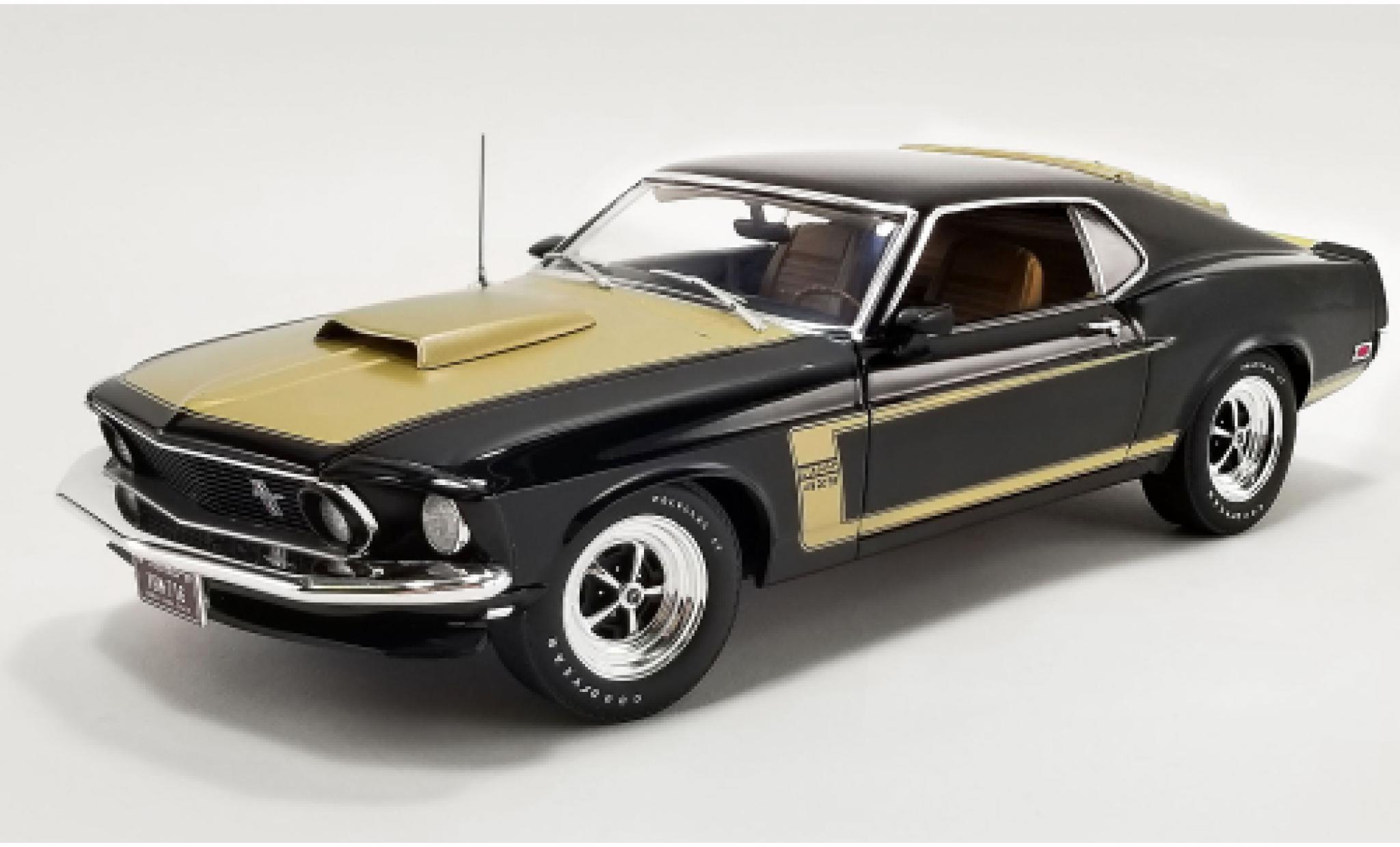 Ford Mustang 1/18 ACME Boss 429 Predotype black/gold 1969 diecast model cars