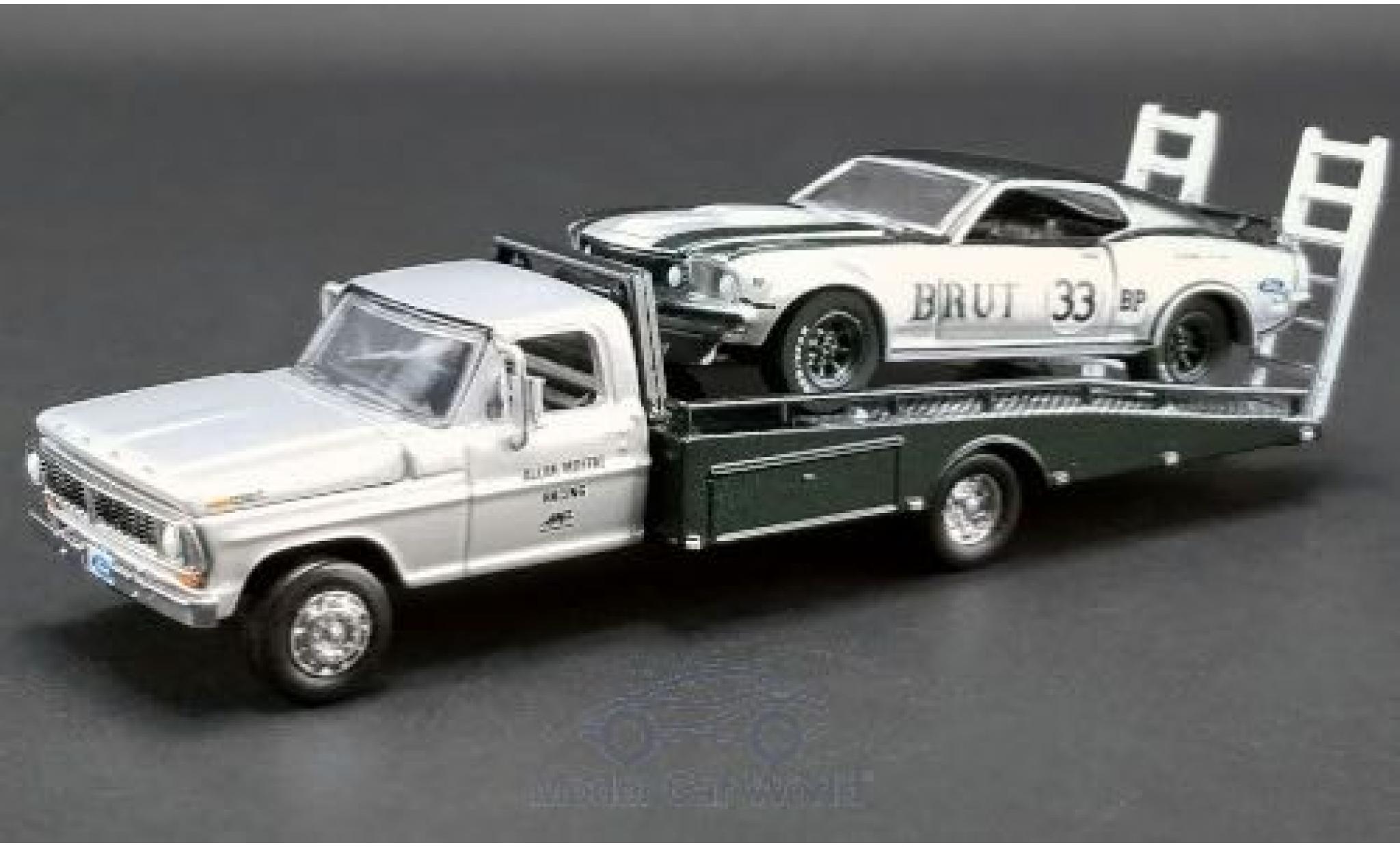 Ford Mustang 1/64 ACME Trans Am No.33 Allan Moffat Racing Trans-Am 1969 mit F-350 Ramp Truck A.Moffat diecast model cars
