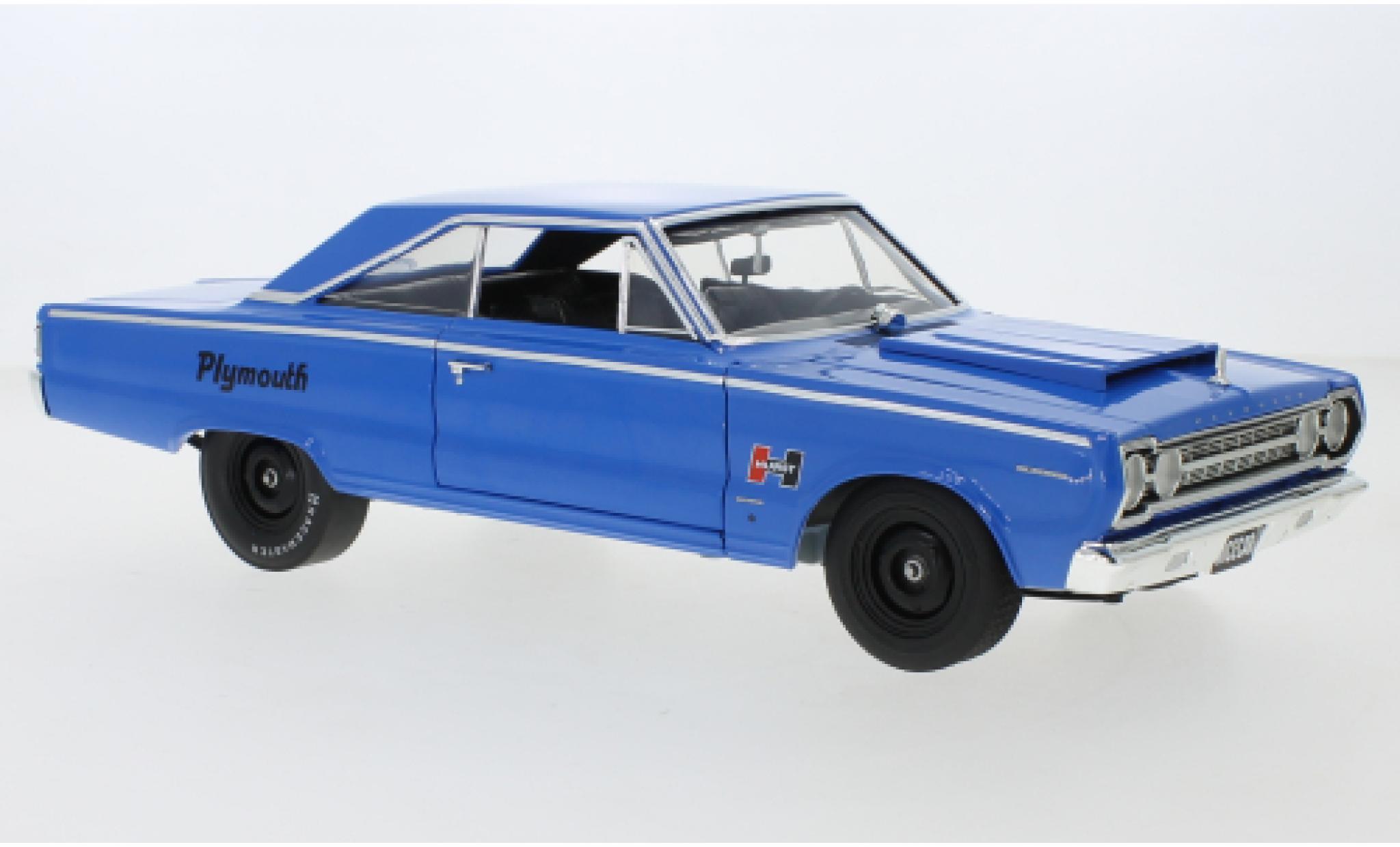 Plymouth Belvedere 1/18 ACME Lightweight Hurst blue/Dekor 1967 Nicecar Exclusive diecast model cars