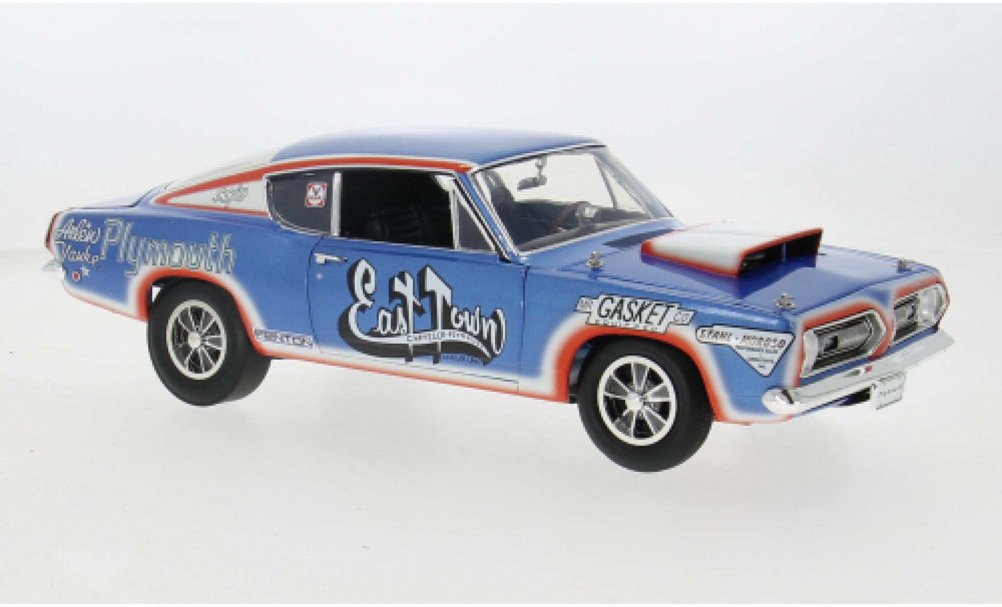 Plymouth Cuda 1/18 ACME Super Stock blue/Dekor 1968 1:18 diecast model cars