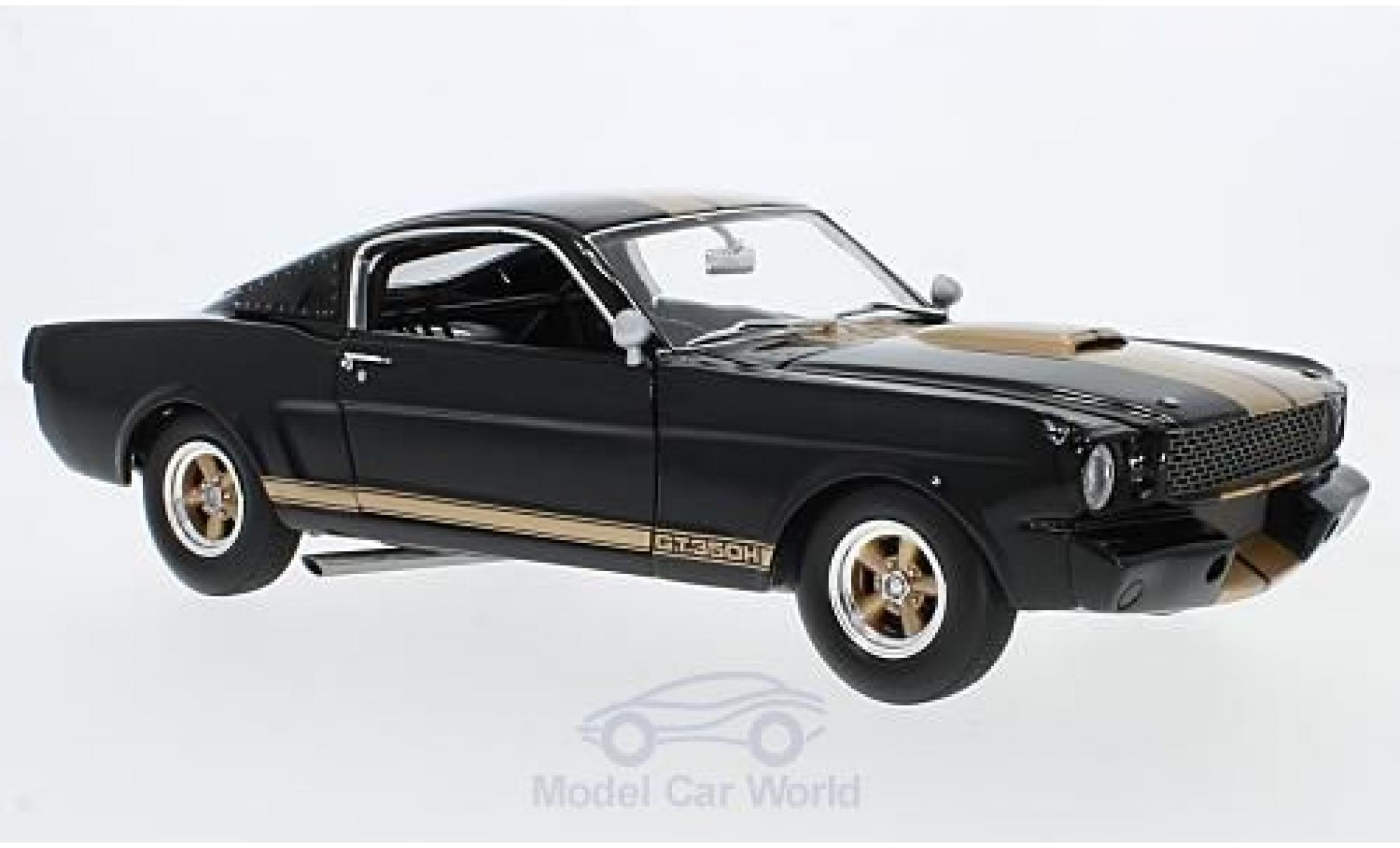 Shelby GT 1/18 ACME 350H black/gold 1966 Rent A Racer diecast model cars
