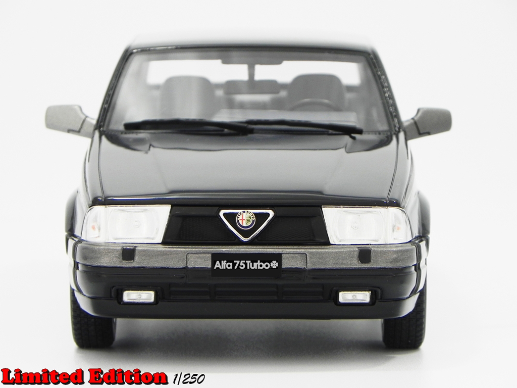 Alfa Romeo 75 turbo 1.8 Q.V. LM087A black 1/18 Laudoracing Models