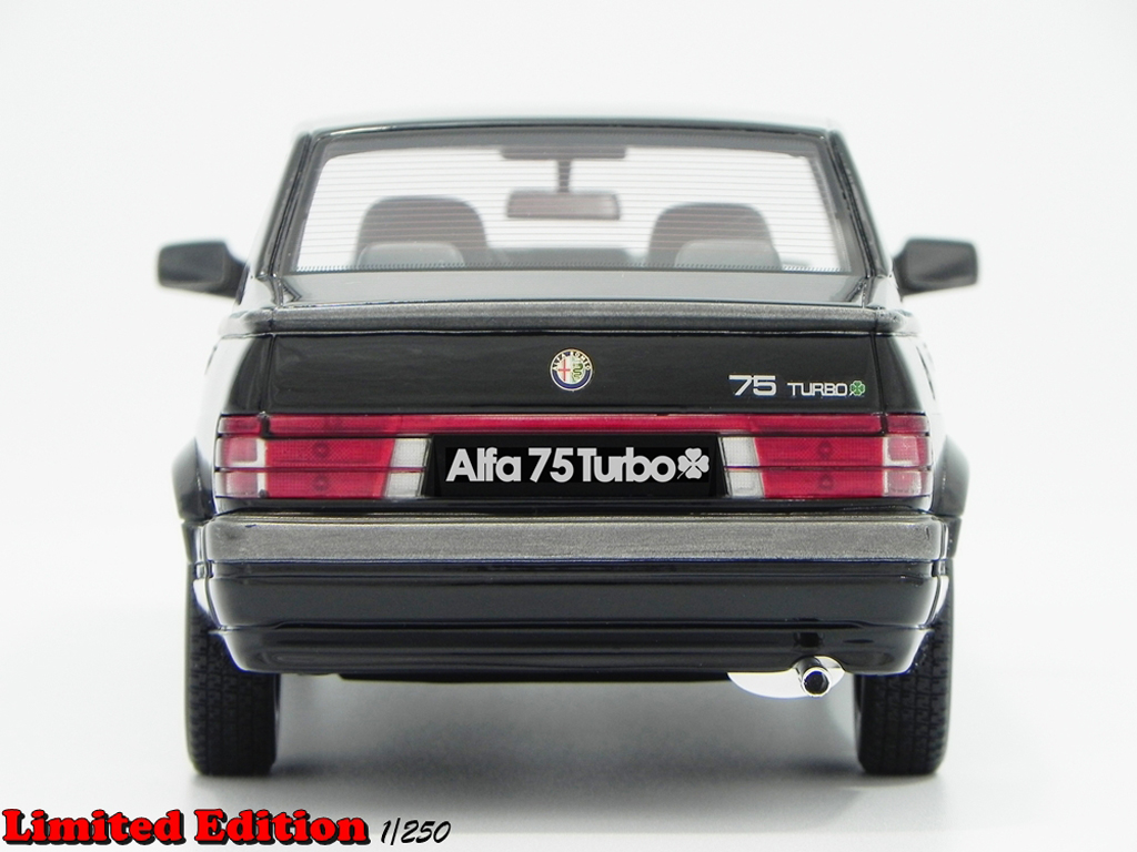 Alfa Romeo 75 turbo 1.8 Q.V. LM087A black 1/18 Laudoracing Models