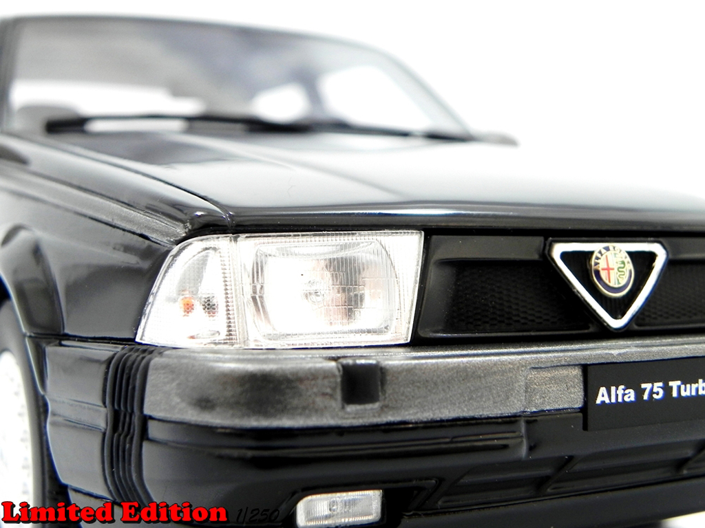 Alfa Romeo 75 turbo 1.8 Q.V. LM087A black 1/18 Laudoracing Models