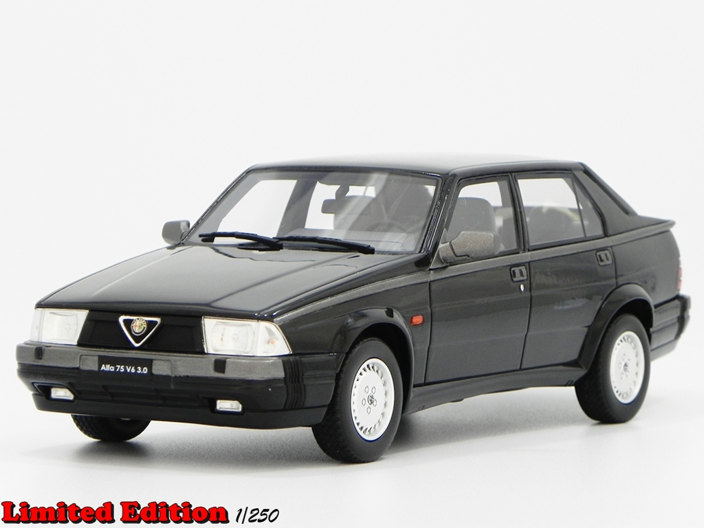 Alfa Romeo 75 3.0 v6 LM087B black 1/18 Laudoracing Models