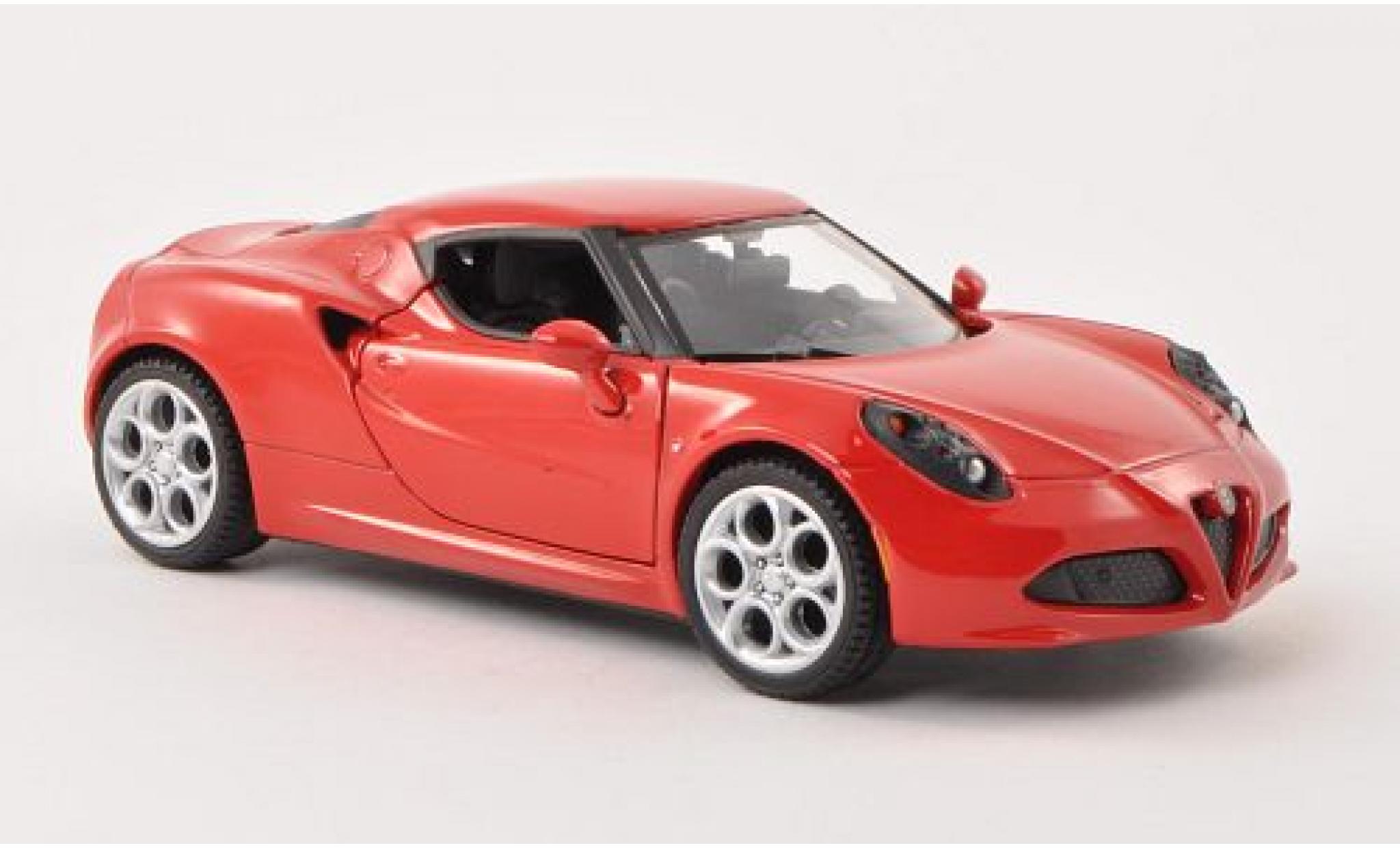 Alfa Romeo 4C 1/24 Motormax red 1:24 diecast model cars