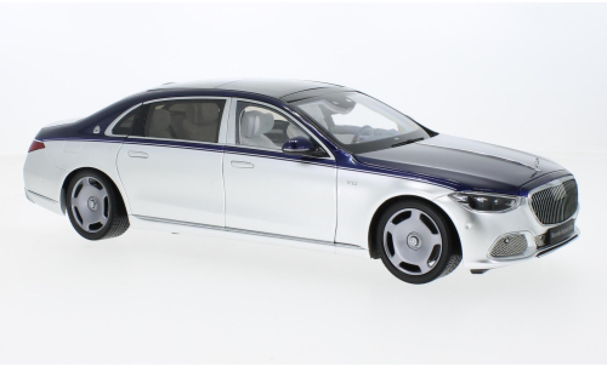 Mercedes CLA 1/18 Almost Real Maybach S-classe metallise blue/d 2021 diecast model cars