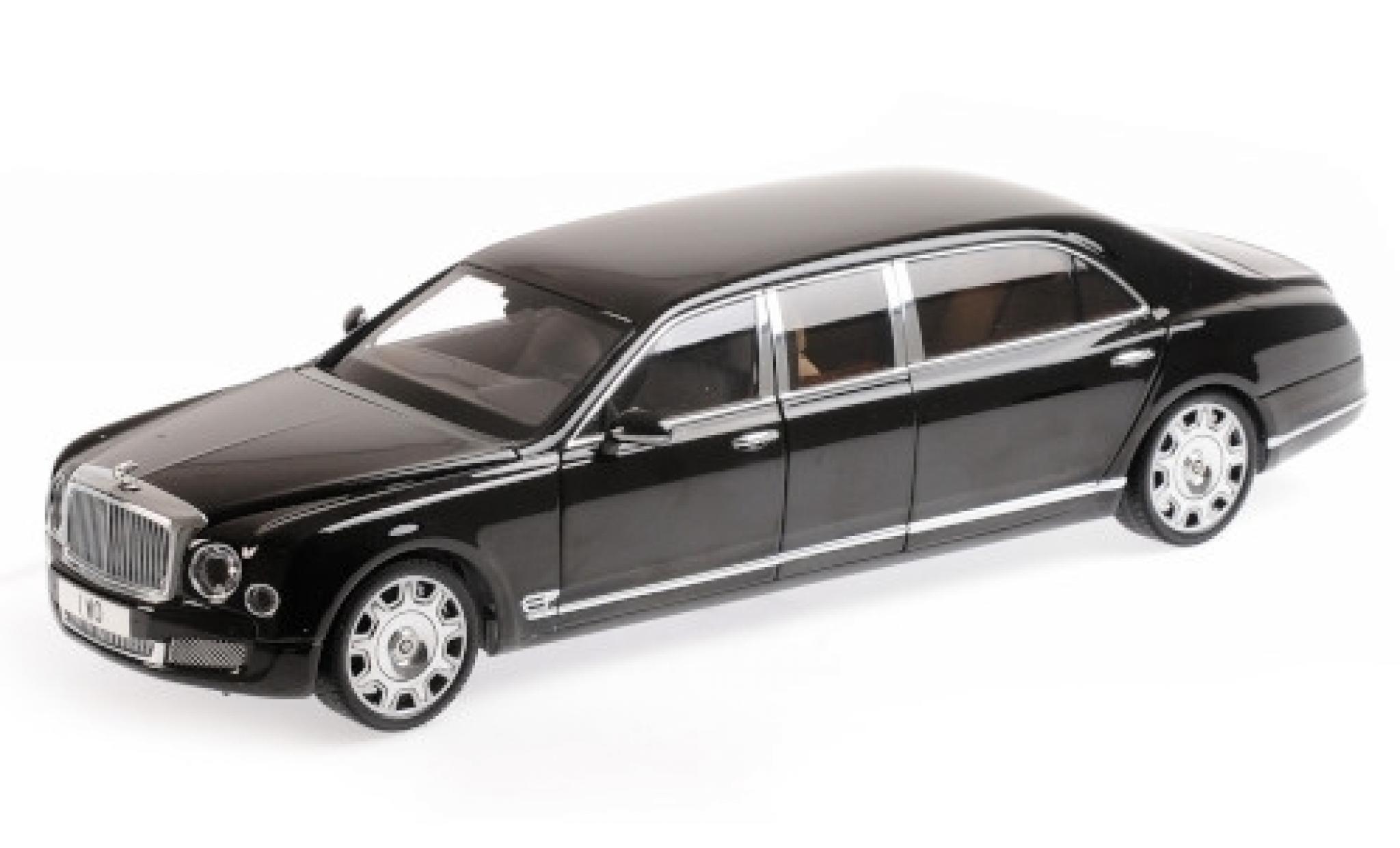 Bentley Mulsanne 1/18 Almost Real Grand Limousine by Mulliner black 2017 diecast model cars