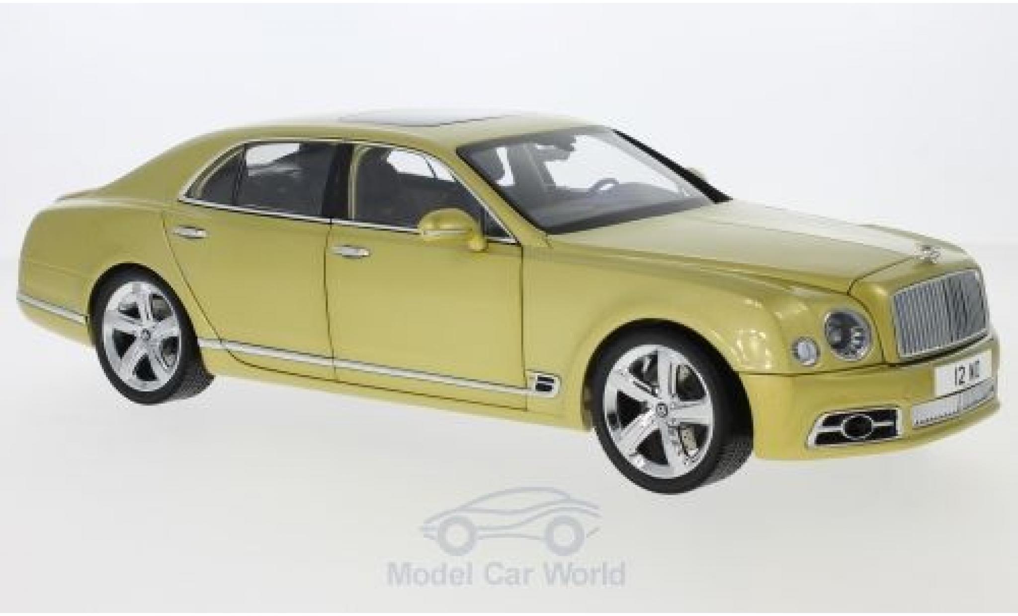 Bentley Mulsanne 1/18 Almost Real Speed gold 2017 diecast model cars