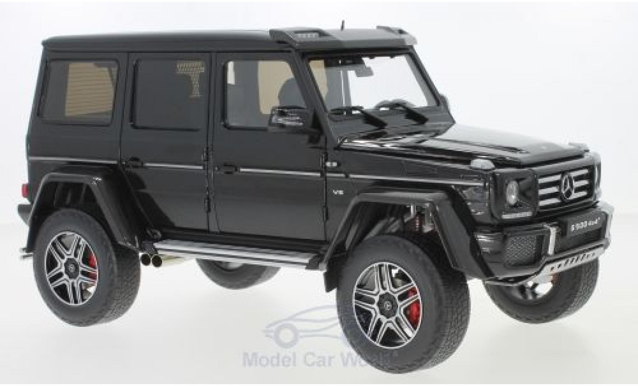 Mercedes Classe G 1/18 Almost Real G500 4x4 black diecast model cars