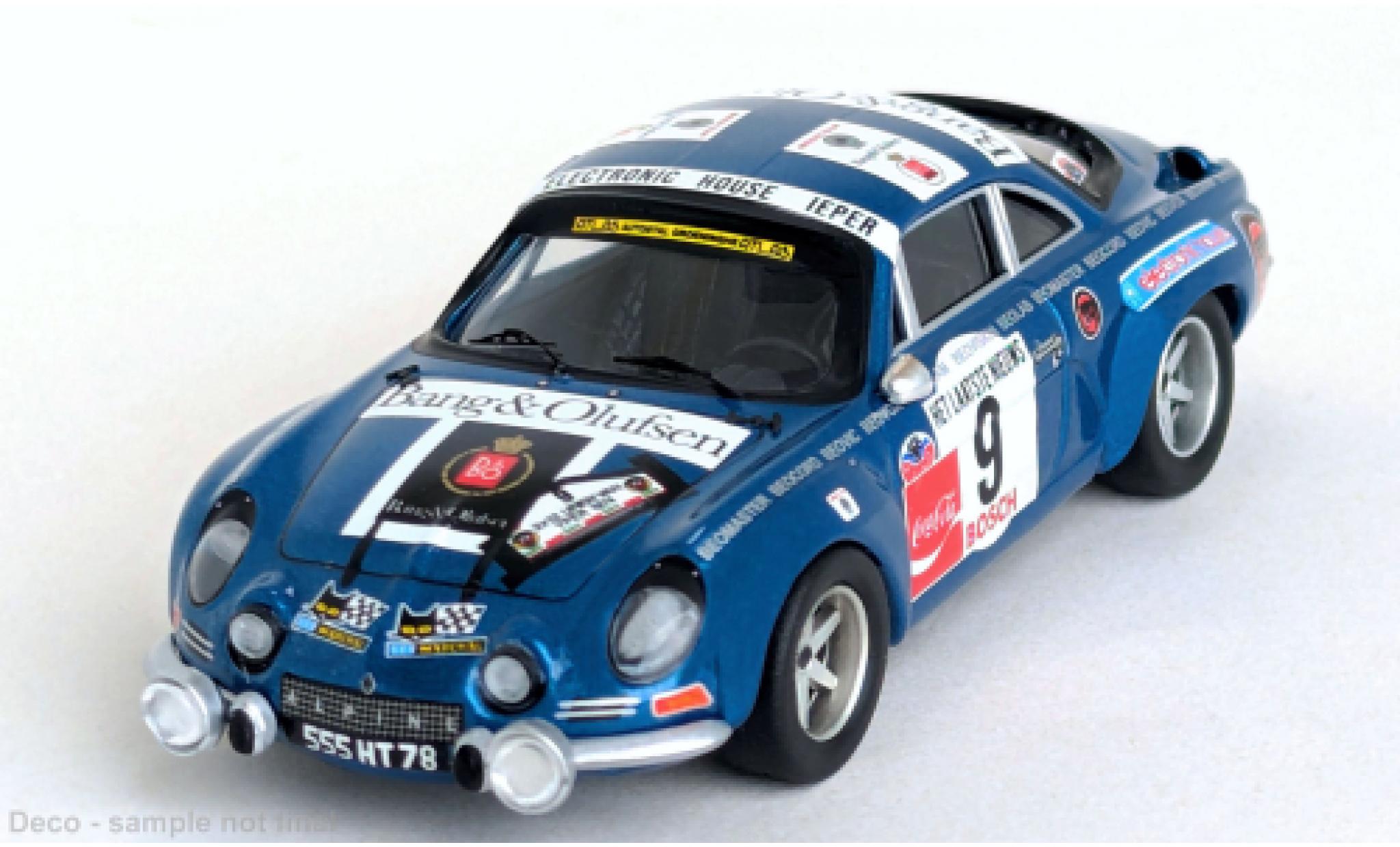 Alpine A110 1/43 Trofeu Rally Ypres 1974 #9 M.Nusbaumer/L.Pyncket 1:43 diecast model cars