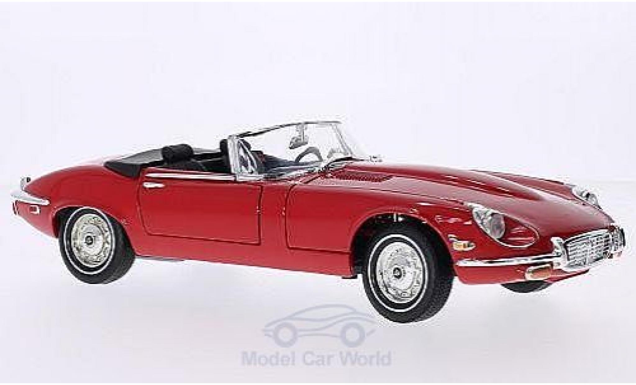Jaguar E-Type 1/18 Motormax red 1971 diecast model cars