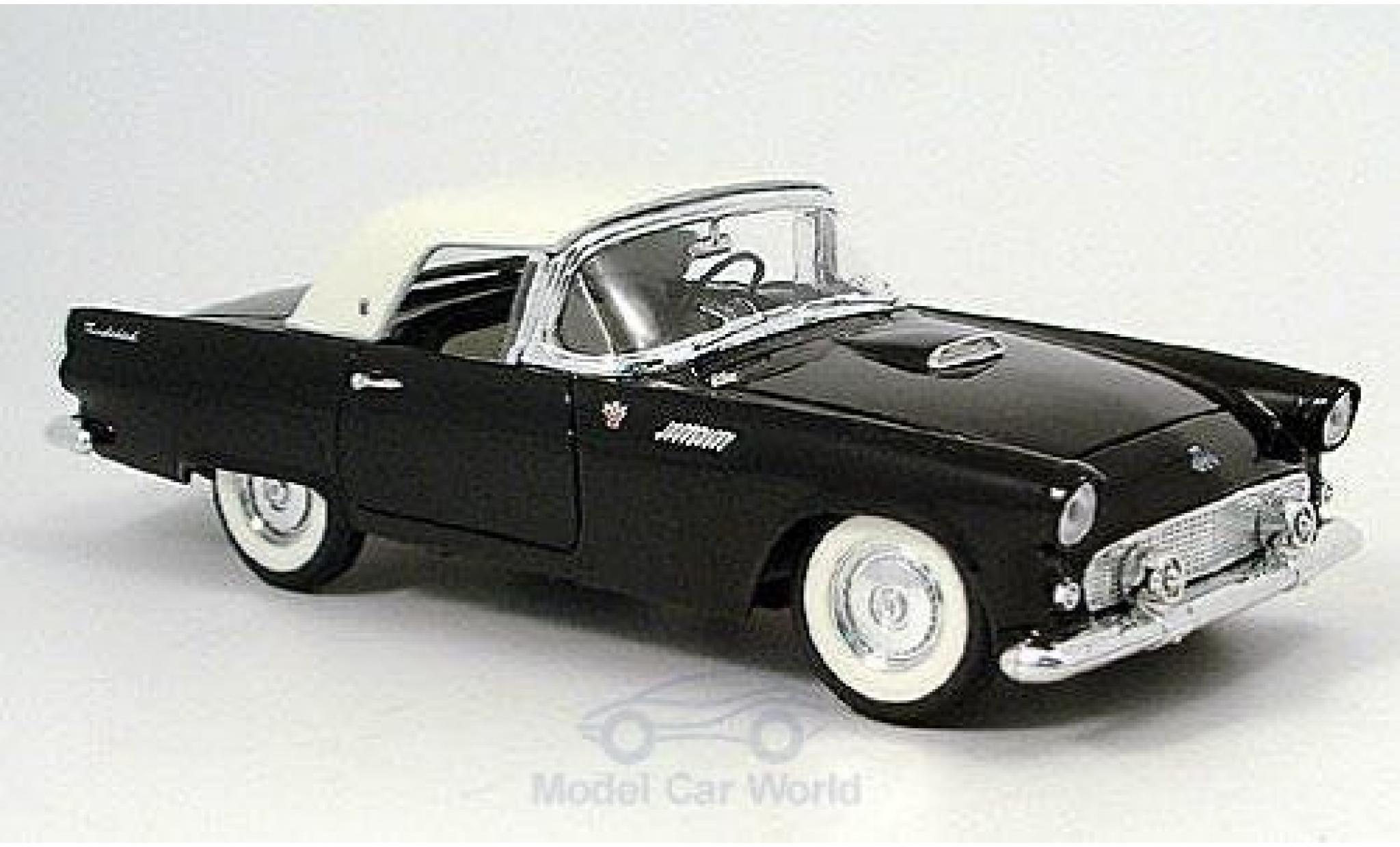 Ford Thunderbird 1955 1/18 Yat Ming black/white 1955 diecast model cars