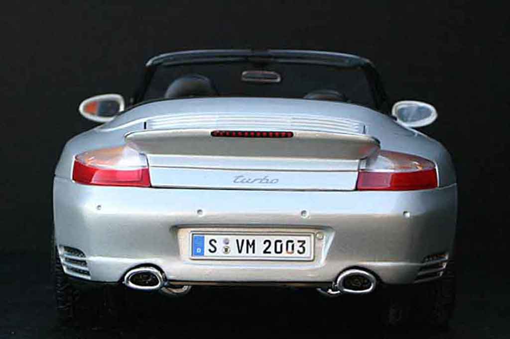 Porsche 996 Turbo 1/18 Maisto Turbo cabriolet grey diecast model cars