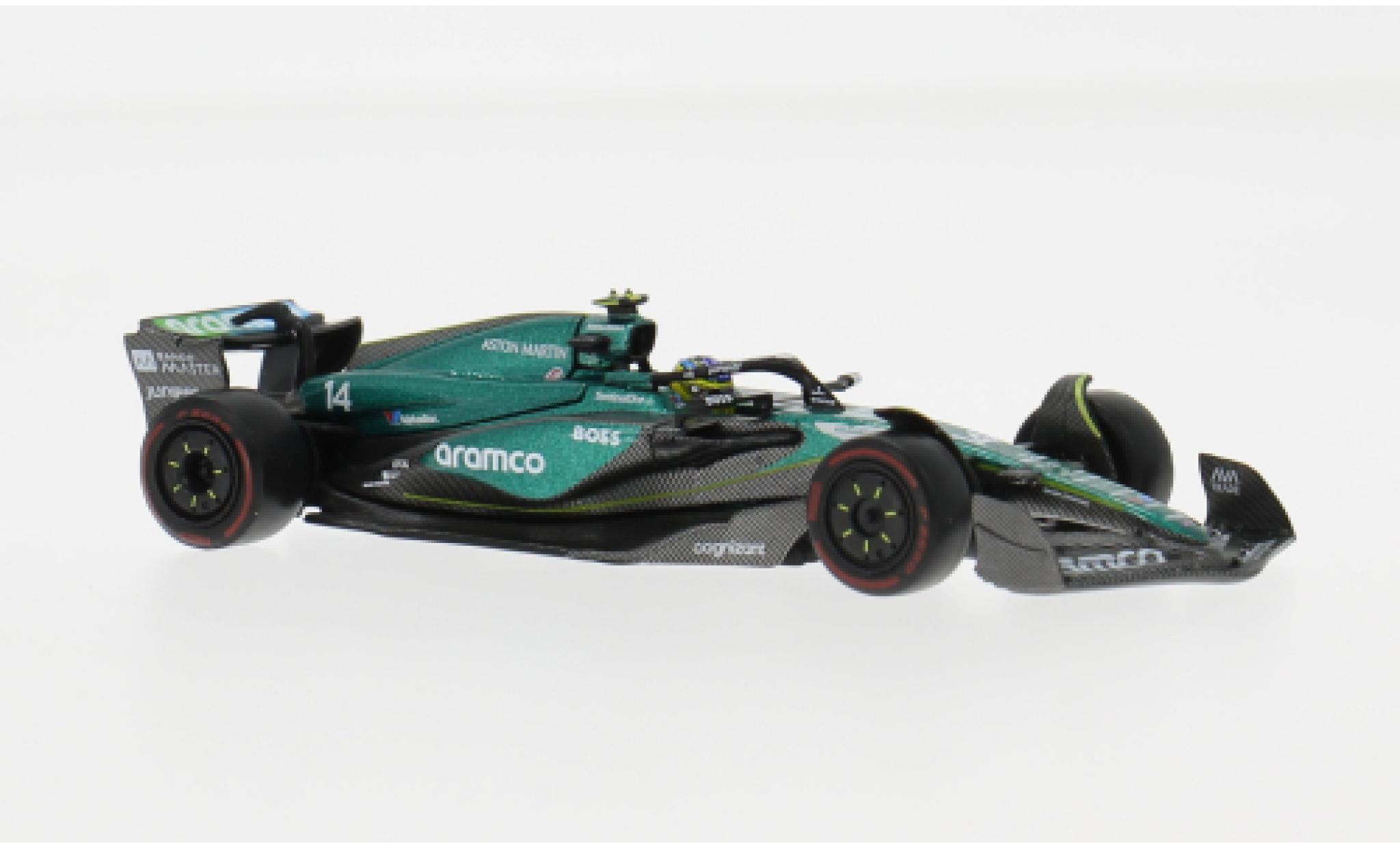 Aston Martin AMR2 1/64 Mini GT 4 GP Bahrain 2024 #14 F.Alonso 1:64 diecast model cars