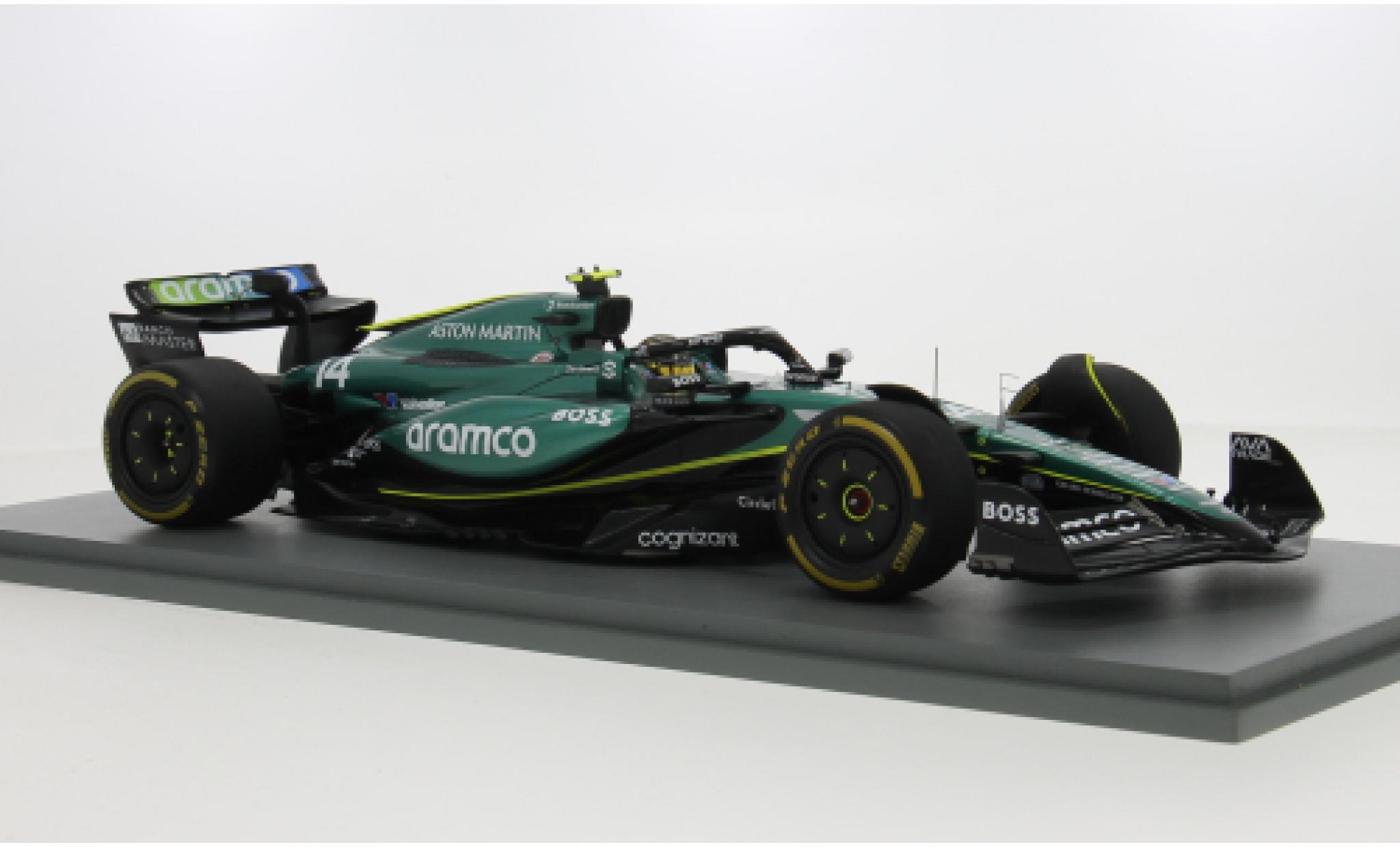 Aston Martin AMR2 1/18 Spark 4 GP Mexiko 2024 Aramco F1 Team #14 F.Alonso 1:18 diecast model cars