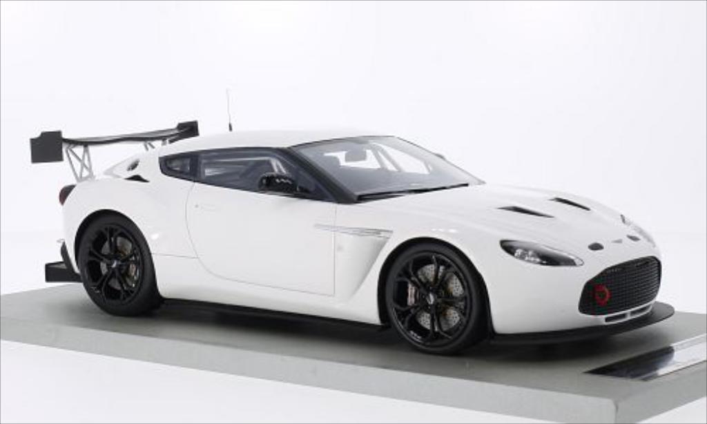 Aston Martin V12 Zagato 1/18 Tecnomodel Zagato Race Presseversion white diecast model cars