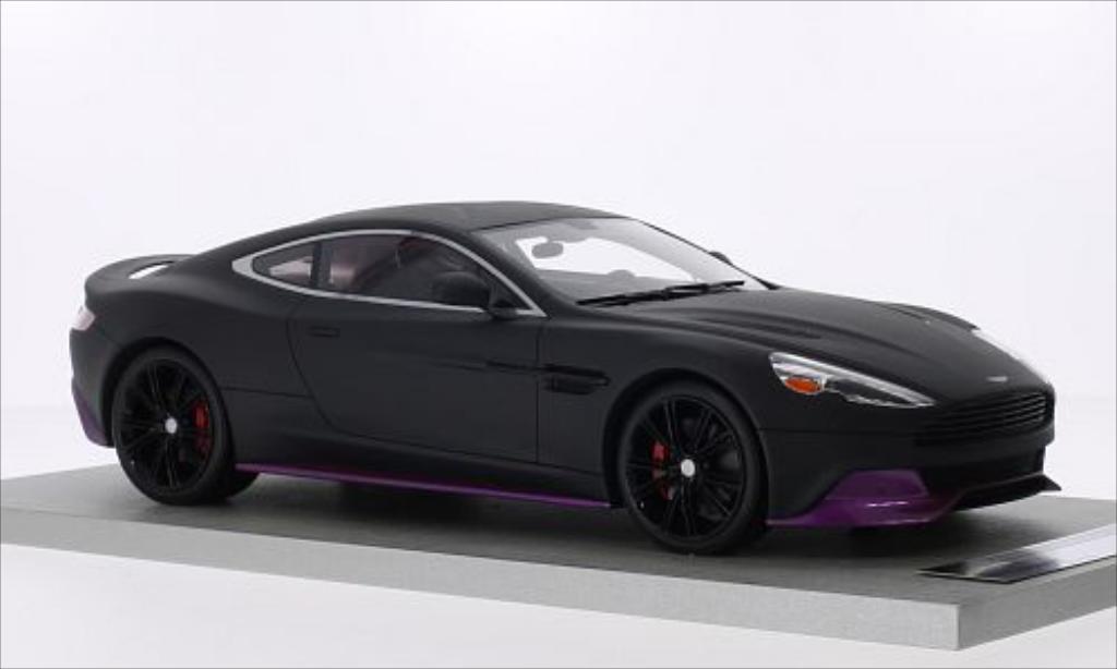 Aston Martin Vanquish 1/18 Tecnomodel Coupe matt-black/metallic lila diecast model cars