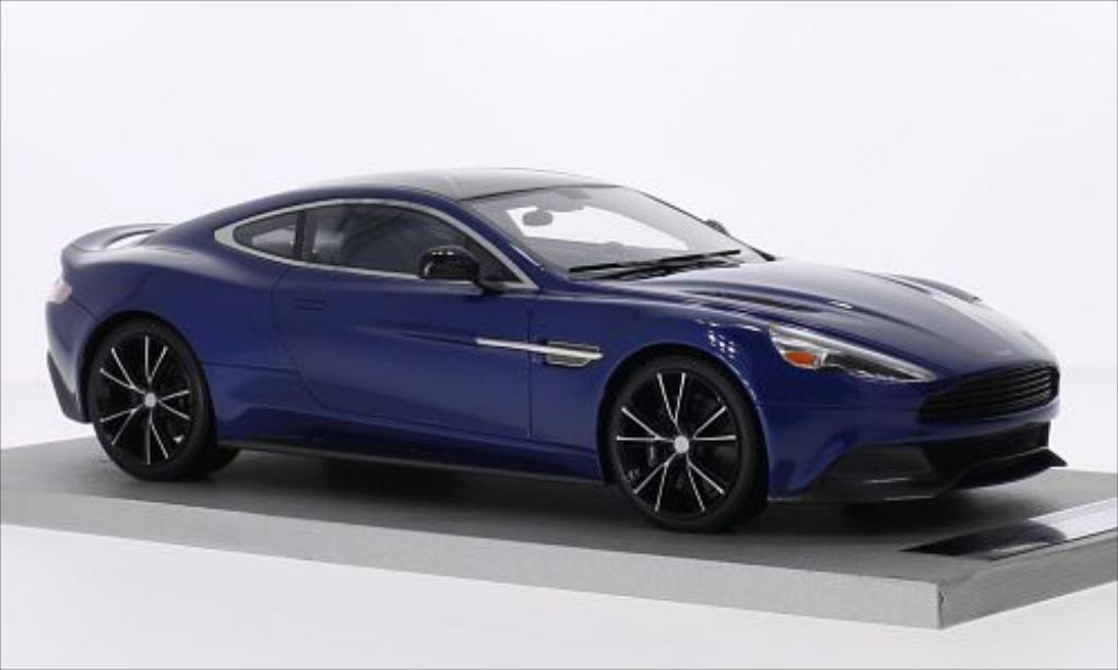 Aston Martin Vanquish 1/18 Tecnomodel Coupe metallic blue diecast model cars