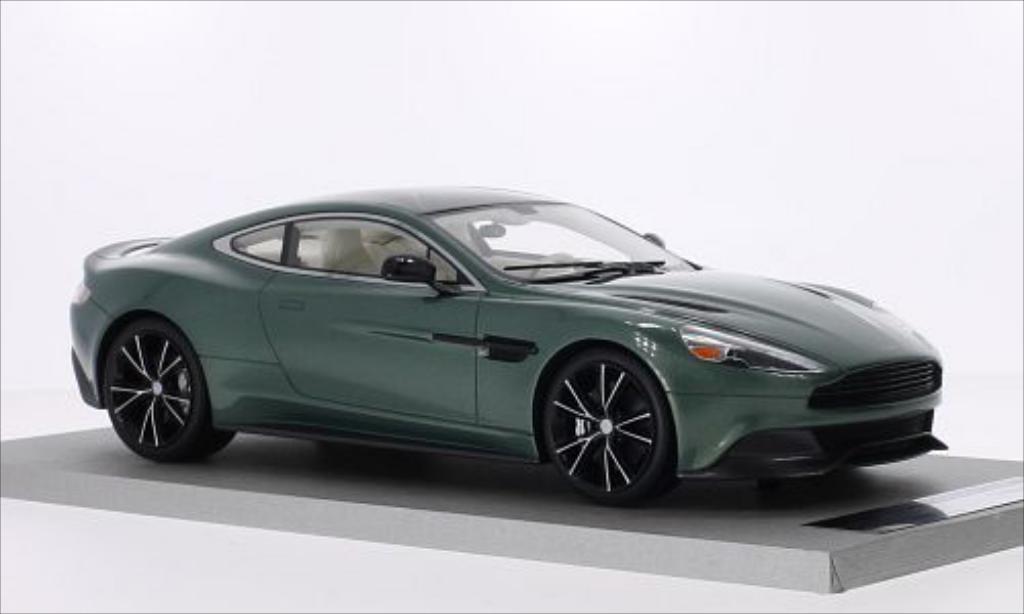 Aston Martin Vanquish 1/18 Tecnomodel Coupe metallic grun/black diecast model cars