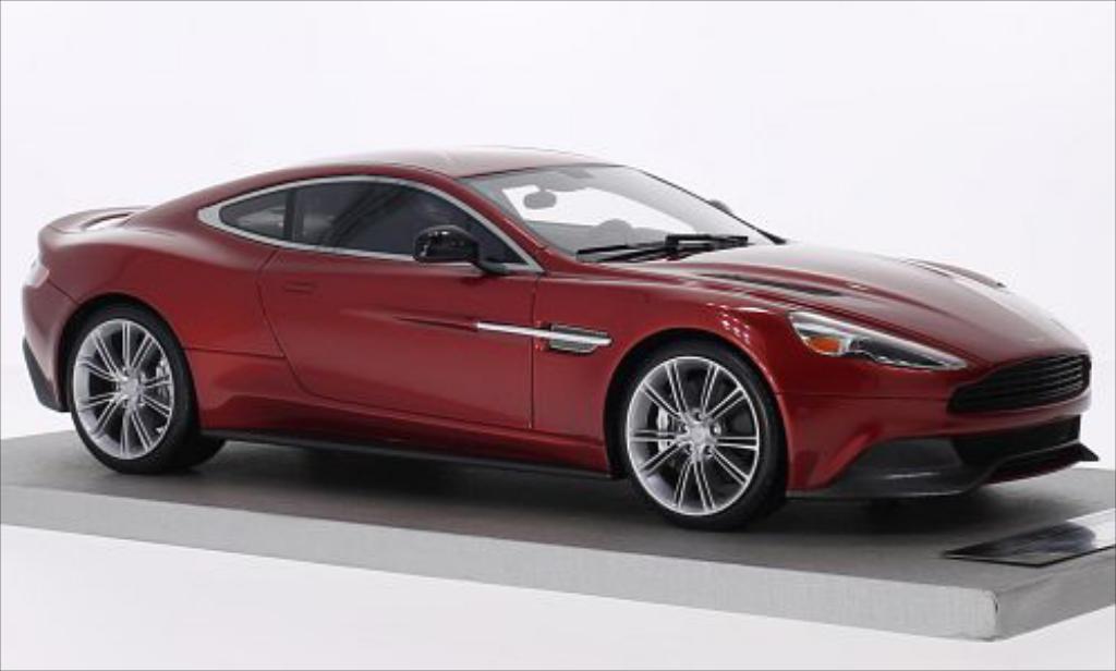 Aston Martin Vanquish 1/18 Tecnomodel Coupe metallic red diecast model cars