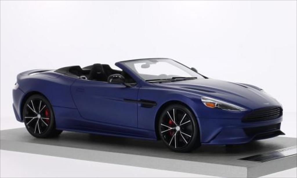 Aston Martin Vanquish 1/18 Tecnomodel Volante matt-blue diecast model cars