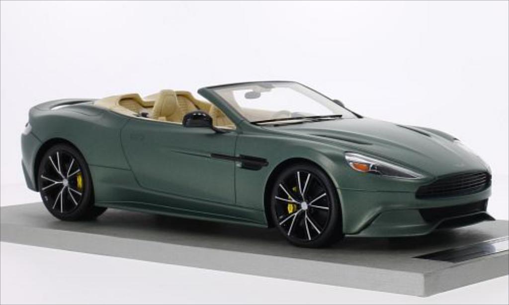 Aston Martin Vanquish 1/18 Tecnomodel Volante matt-grun diecast model cars