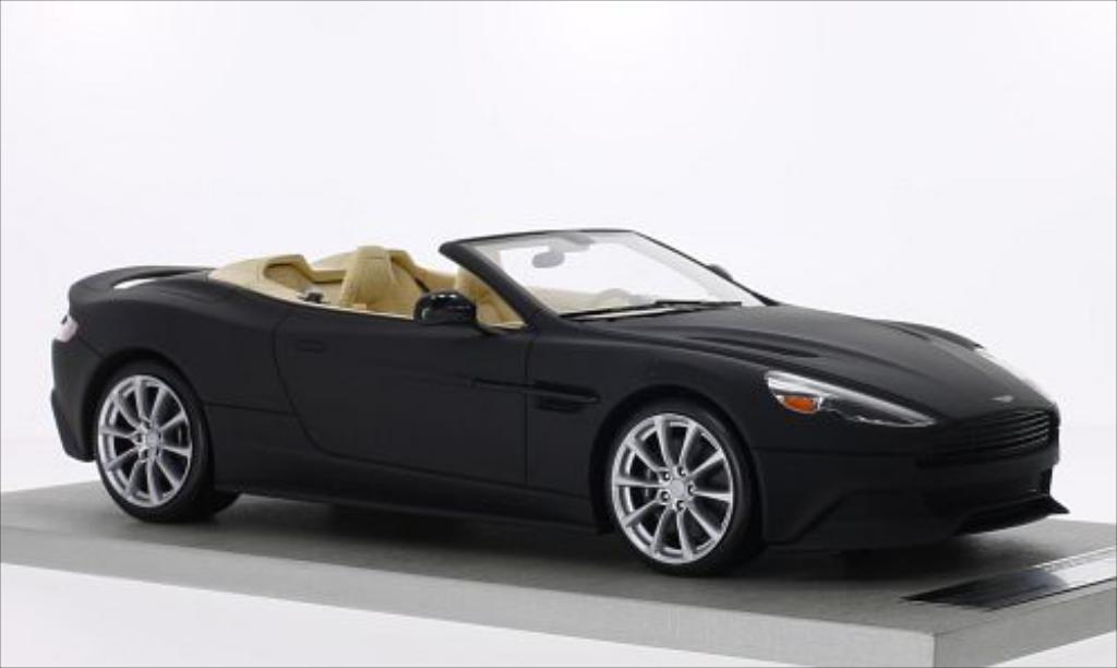 Aston Martin Vanquish 1/18 Tecnomodel Volante matt-black diecast model cars