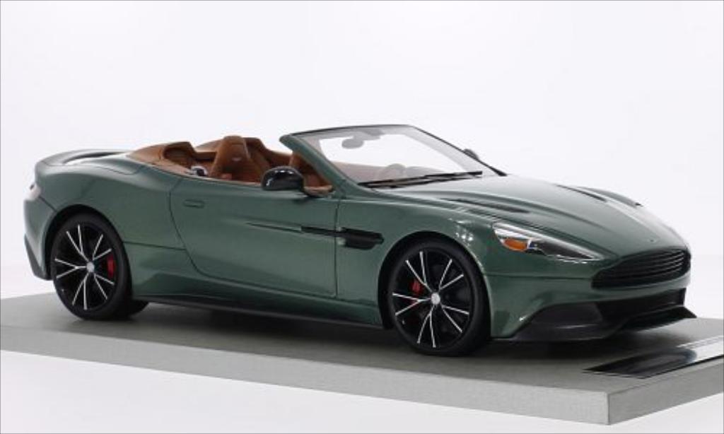 Aston Martin Vanquish 1/18 Tecnomodel Volante metallic grun/carbon diecast model cars