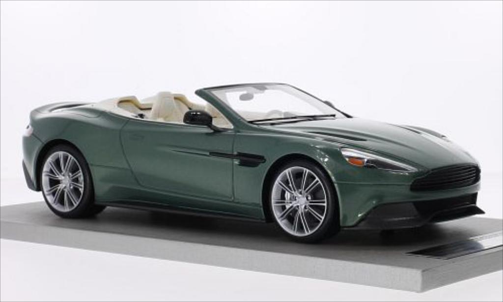 Aston Martin Vanquish 1/18 Tecnomodel Volante metallic grun diecast model cars