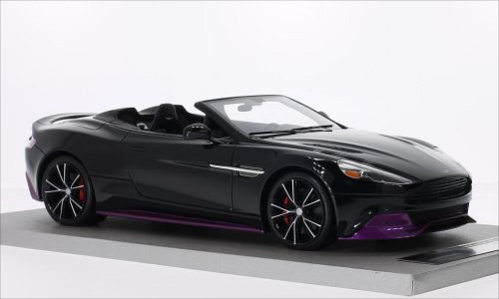 Aston Martin Vanquish 1/18 Tecnomodel Volante black/red diecast model cars