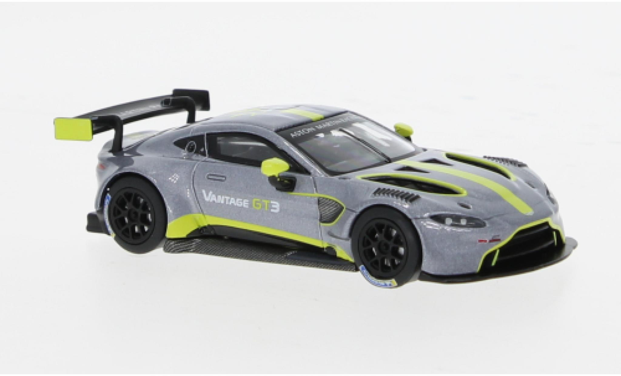 Aston Martin Vantage 1/64 Pop Race GT3 silver 1:64 diecast model cars