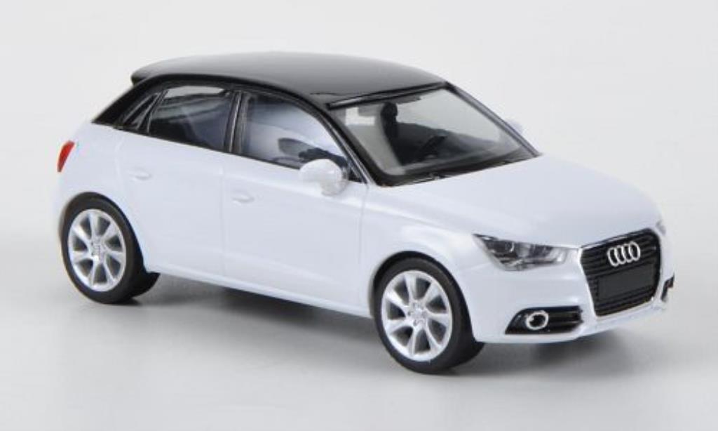 Audi A1 1/87 Herpa Sportback white/black diecast model cars