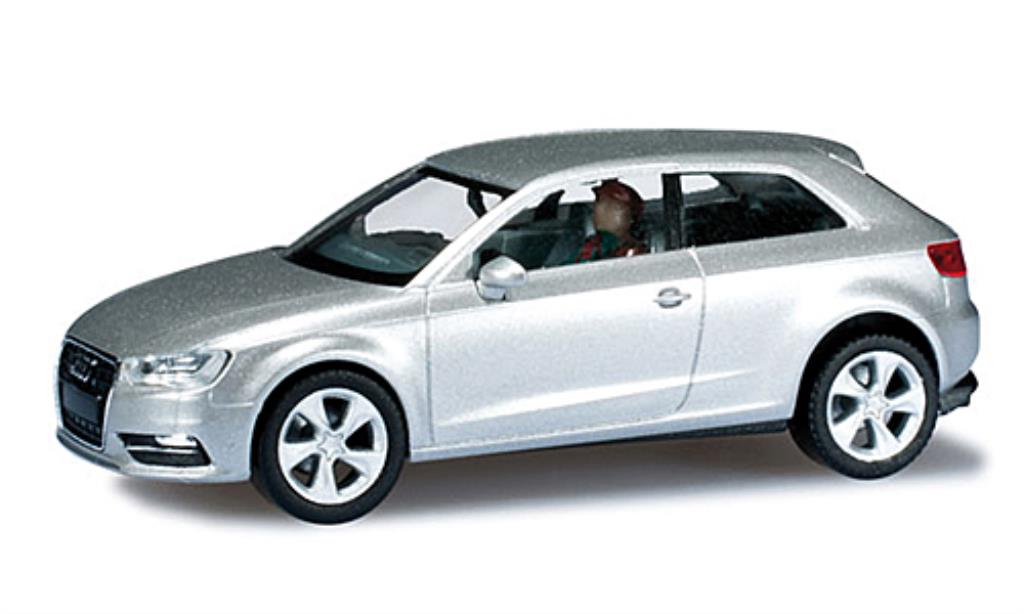 Audi A3 1/87 Herpa (8V) grey DioramaReady diecast model cars