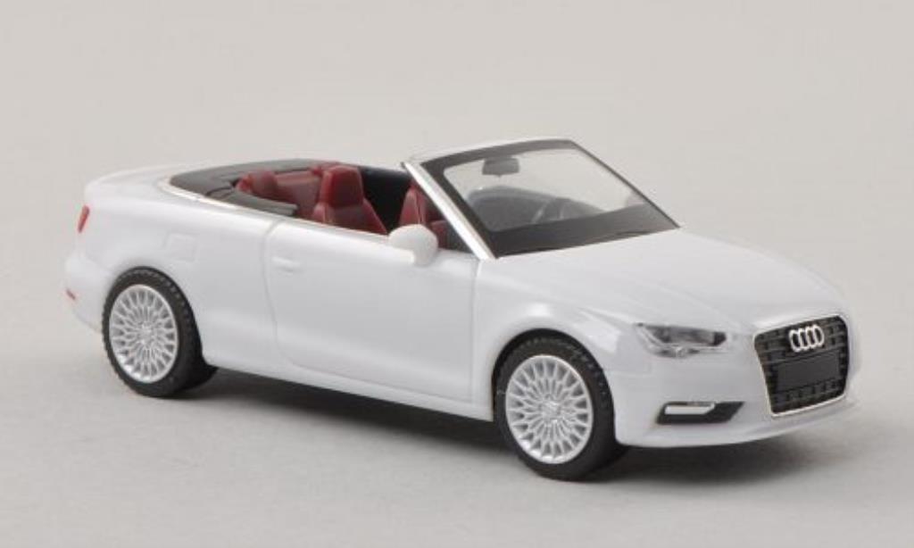 Audi A3 1/87 Herpa Convertible white diecast model cars
