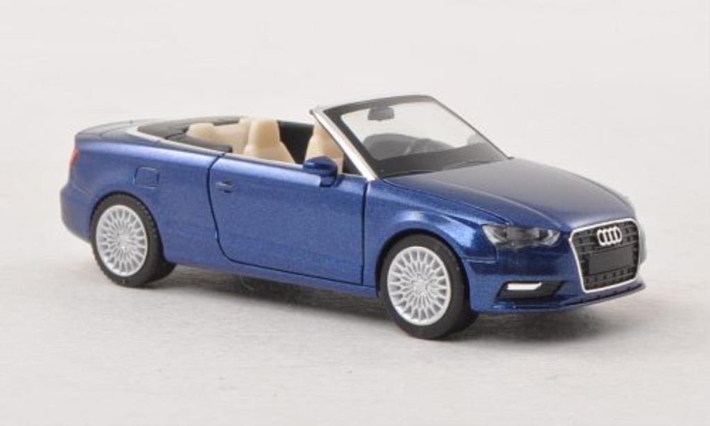 Audi A3 1/87 Herpa Convertible blue diecast model cars