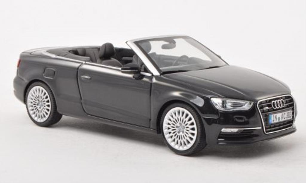 Audi A3 1/43 Herpa Convertible black 2013 diecast model cars