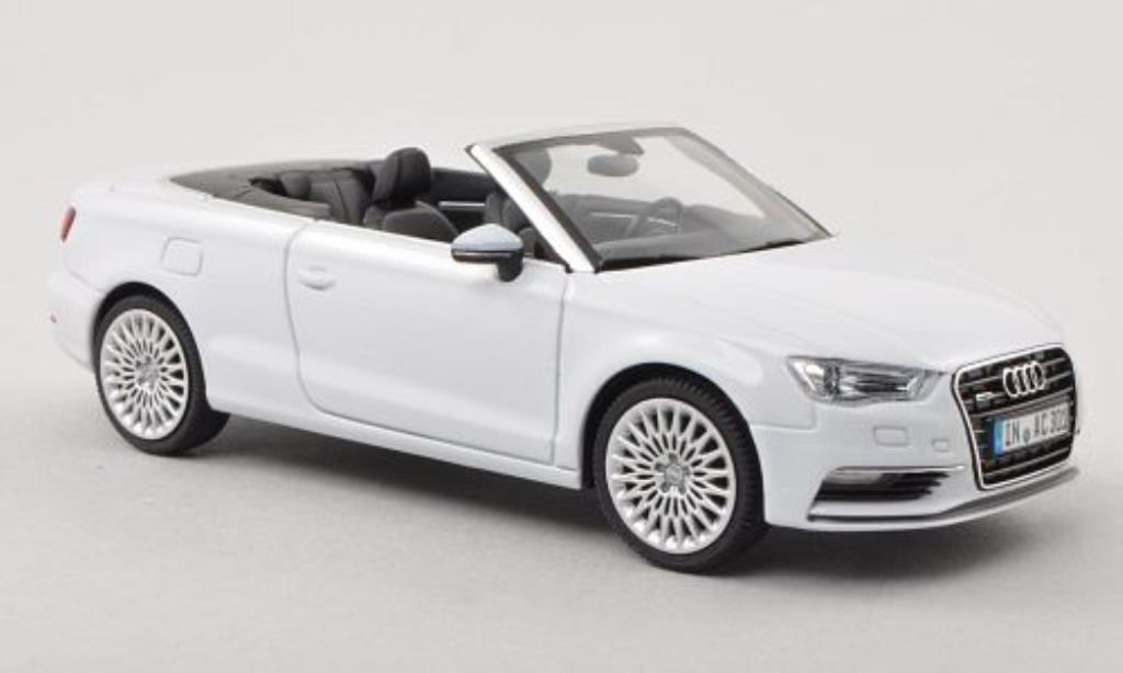 Audi A3 1/43 Herpa Convertible white 2013 diecast model cars