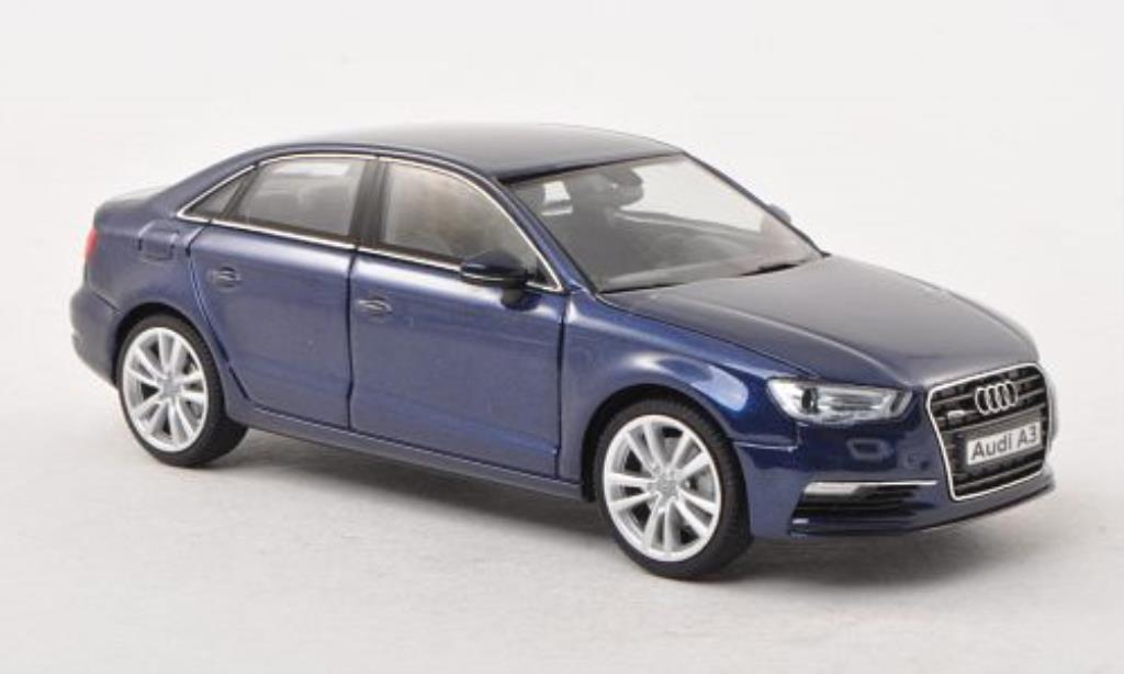 Audi A3 1/43 Herpa Limousine blue diecast model cars