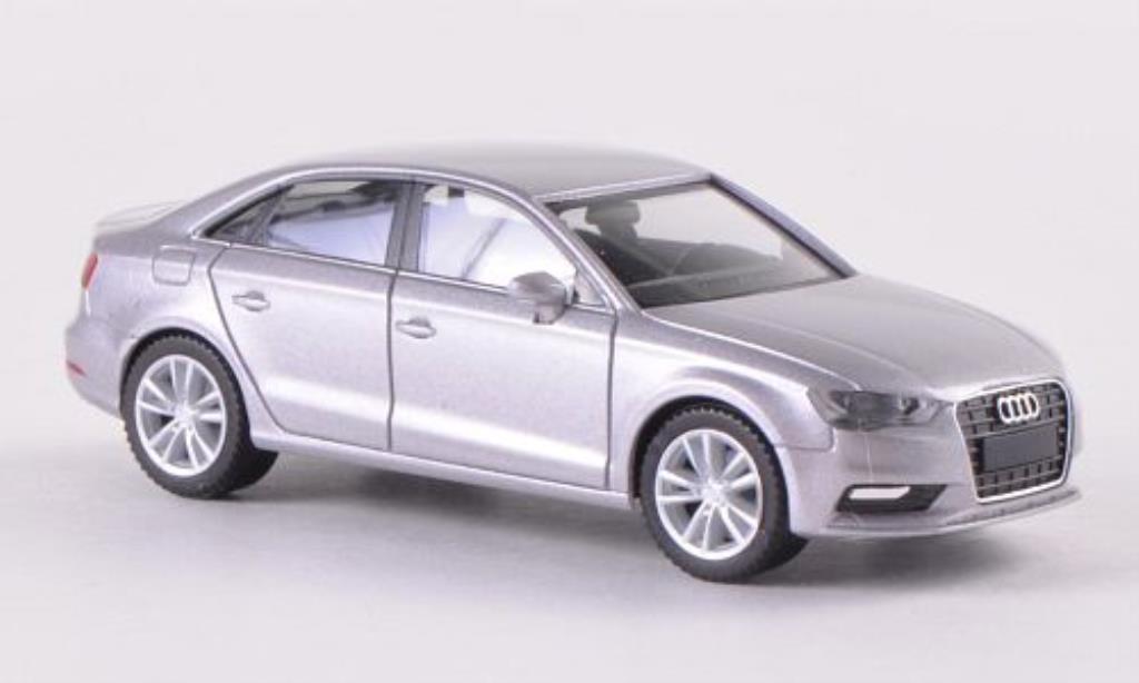 Audi A3 1/87 Herpa Limousine greygrey 2013 diecast model cars