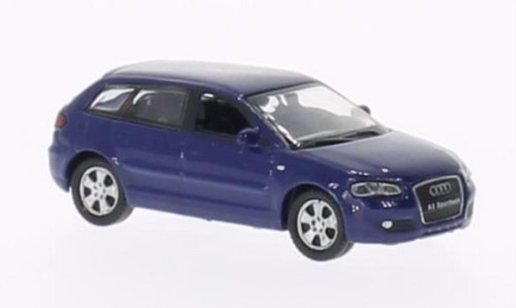 Audi A3 1/87 Welly Sportback blue diecast model cars